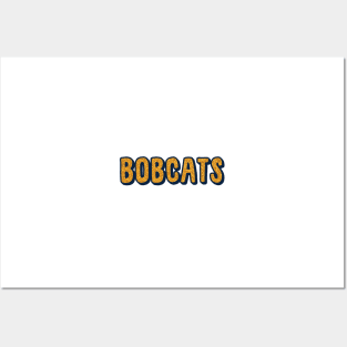 Quinnipiac Bobcats Glitter Lettering Posters and Art